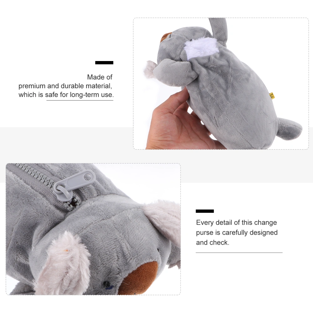 Lovely Koala Shape Change Purse Cartoon Mini Plush Coin Purse Girl Storage Bag