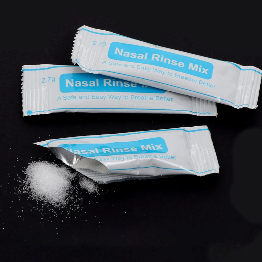 240 Pcs  Nasal Salt Packets Nasal Rinse Mix Instant Nasal Wash Salt Nose Protector