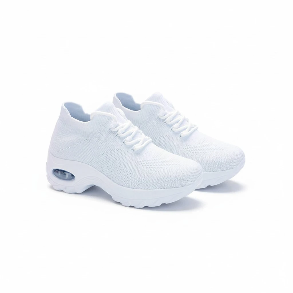 1Pair Women Versatile Casual Shoes Breathable Fashion Shoes Simple Sports Shoes