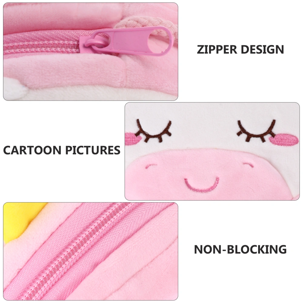 1pc Fashionable Unicorn Zipper Change Plush Crossbody Trendy Bag