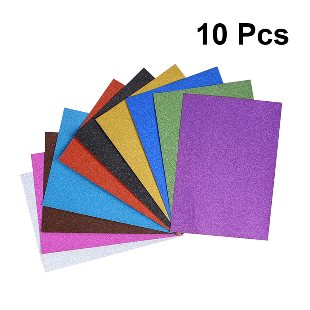 20 PCS Adhesive Glitter Powder Stickers DIY Hand Craft Decals (Mixed Color)