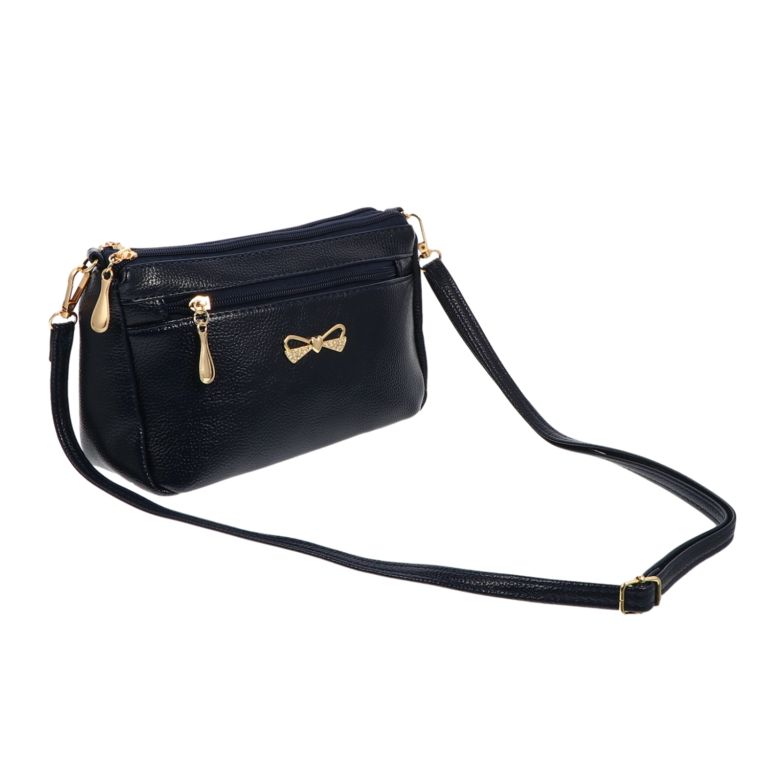 1Pc Bow Decor Shoulder Bag Fashion Crossbody Bag Messenger Bag Storage Bag