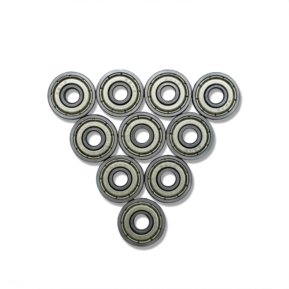 10pcs 624ZZ 4mm x 13mm x 5mm Shielded Greased Miniature Ball Bearings for 3D Printer