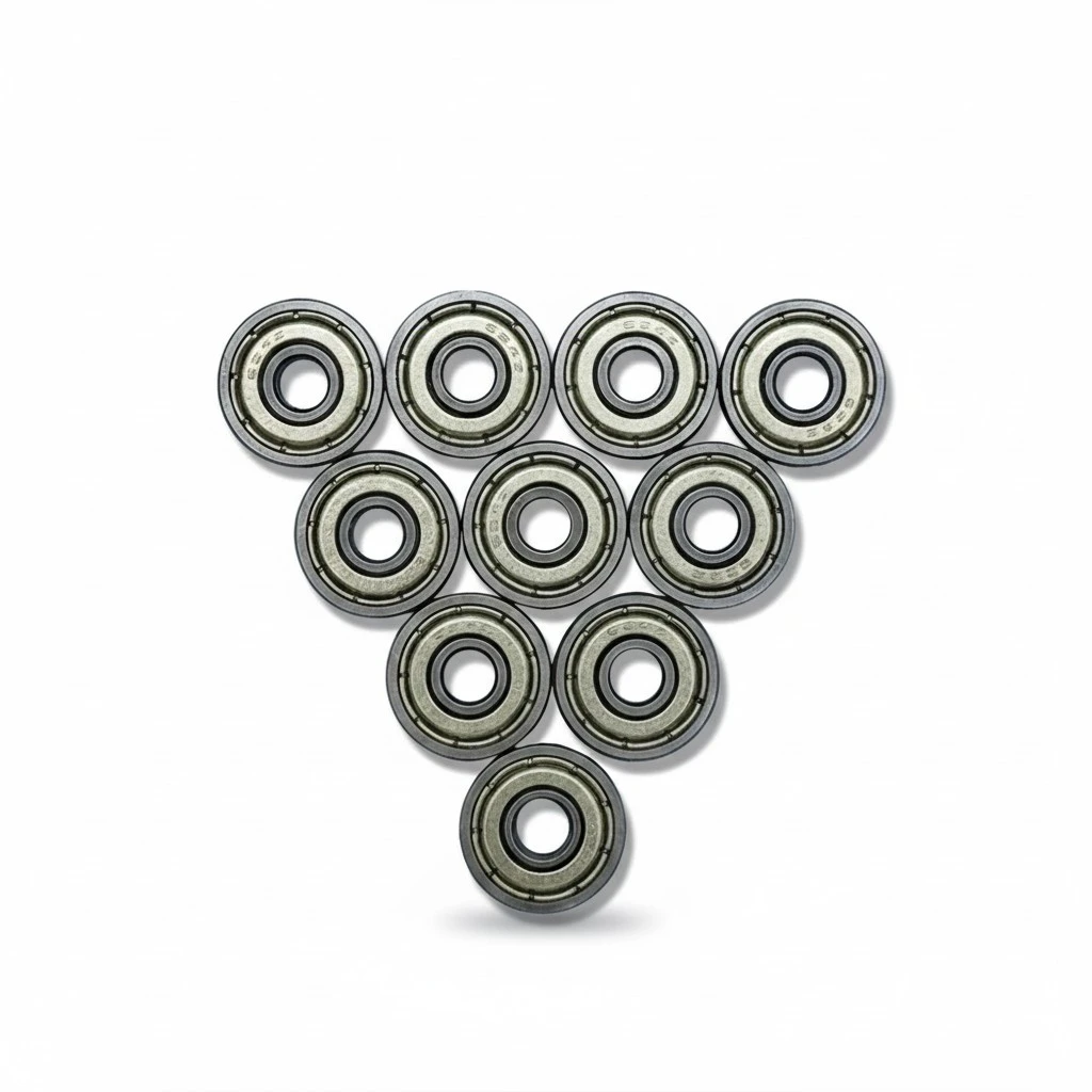 10pcs 624ZZ 4mm x 13mm x 5mm Shielded Greased Miniature Ball Bearings for 3D Printer