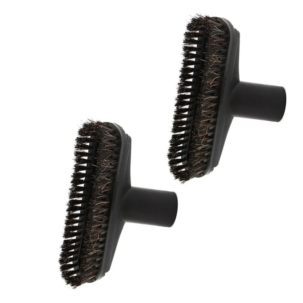 2pcs Home Use Vacuum Cleaner Brush Accessories Replacement Dirt Remover Dusty Brush Vacuum Attachments Compatible for Media (Black)