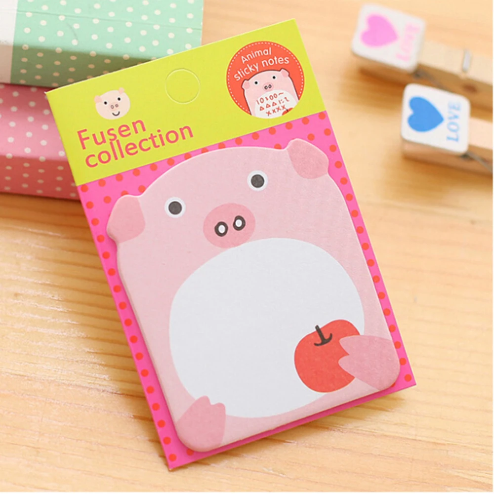 8pcs Lovely Cartoon Animal Sticker Post Bookmark Post Memo