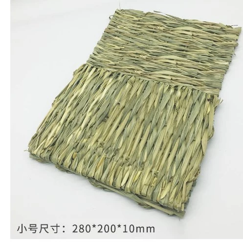 Woven Bed Mat for Rabbit Small Animal Bedding Nest Guinea Pig Cooling Mat for Summer