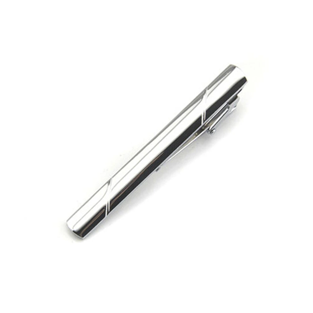 4pcs Simple Modern Necktie Clips Shiny Metal Tie Bar Clips in Different Color
