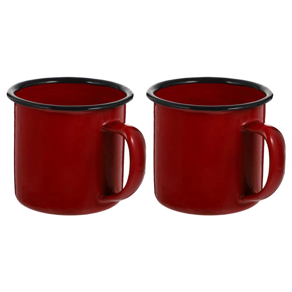 2Pcs Household Milk Mugs Vintage Coffee Mugs Multi-function Coffee Cups Milk Supply