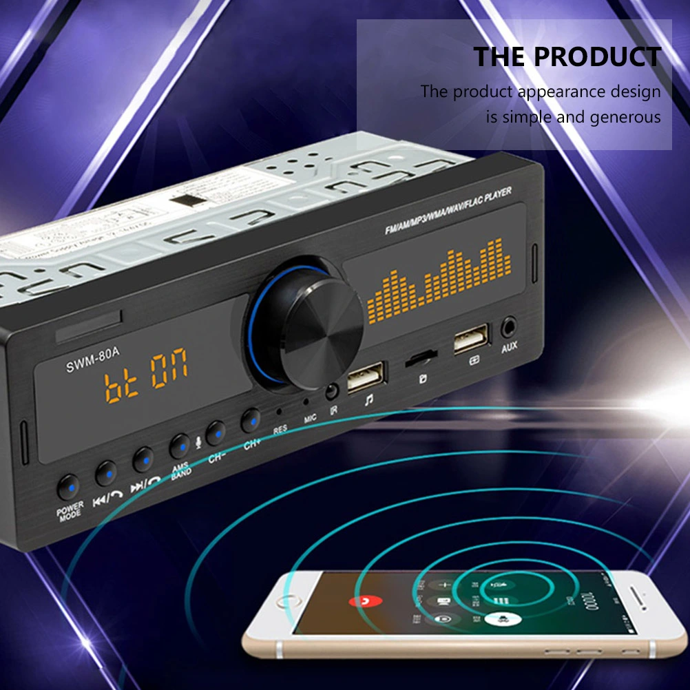 1 Set Car Stereo WMA AM FM Radio USB Charging Car MP3 Audio Player Car Supplies
