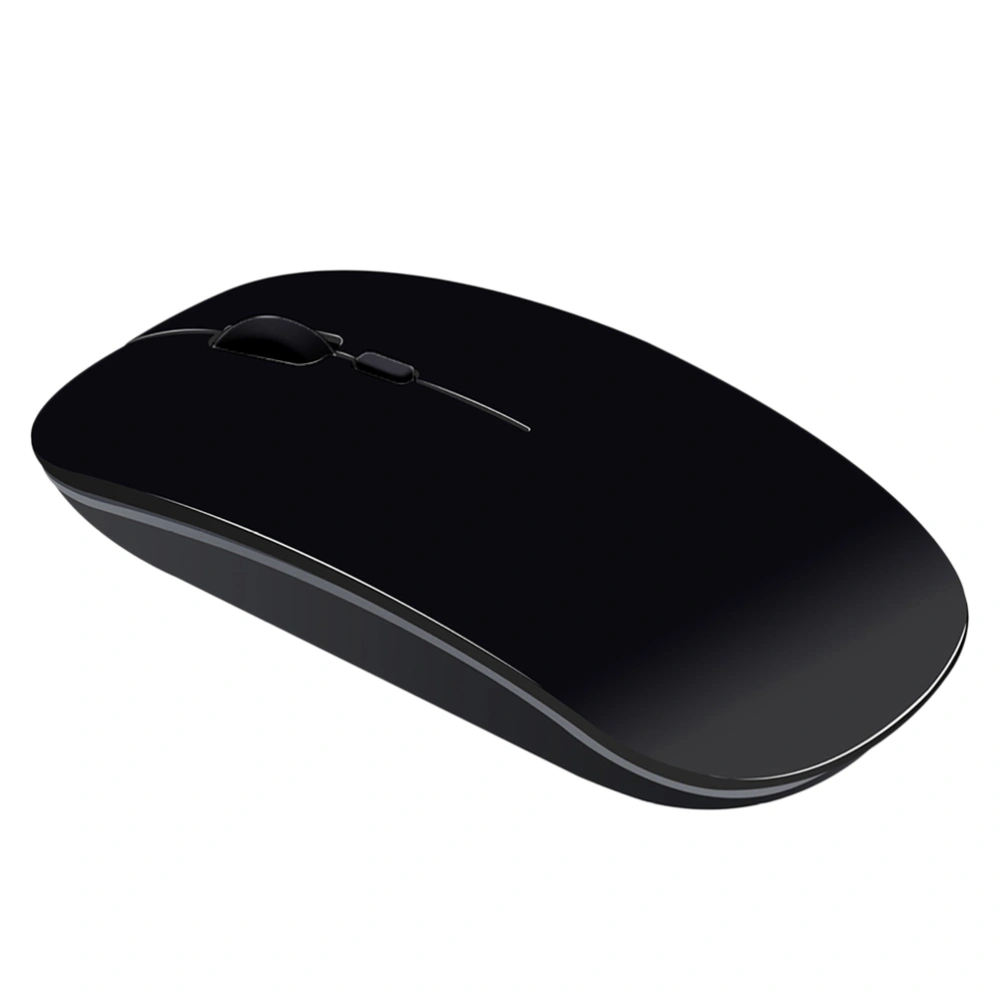 2.4GHz Ultrathin Portable Wireless Mouse Optical Mouse with USB Receiver for Desktop PC Laptop Work (Black)