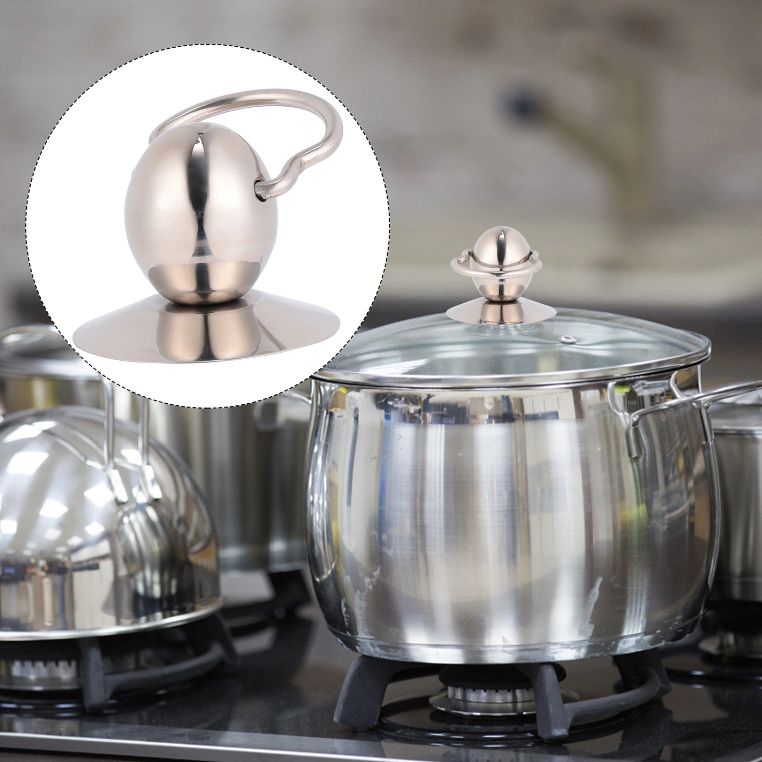 3pcs Kitchen Cookware Replacement Utensil Pot Pan Lid Handle Cover Holding Knob