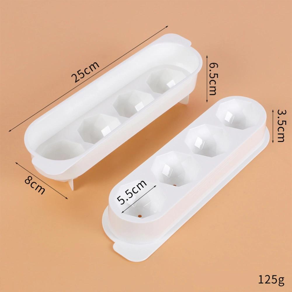 2pcs Plastic Ice Cube Tray Ball Shape Ice Cube Box DIY Ice Making Tray Mold Creative Kitchen Accessories