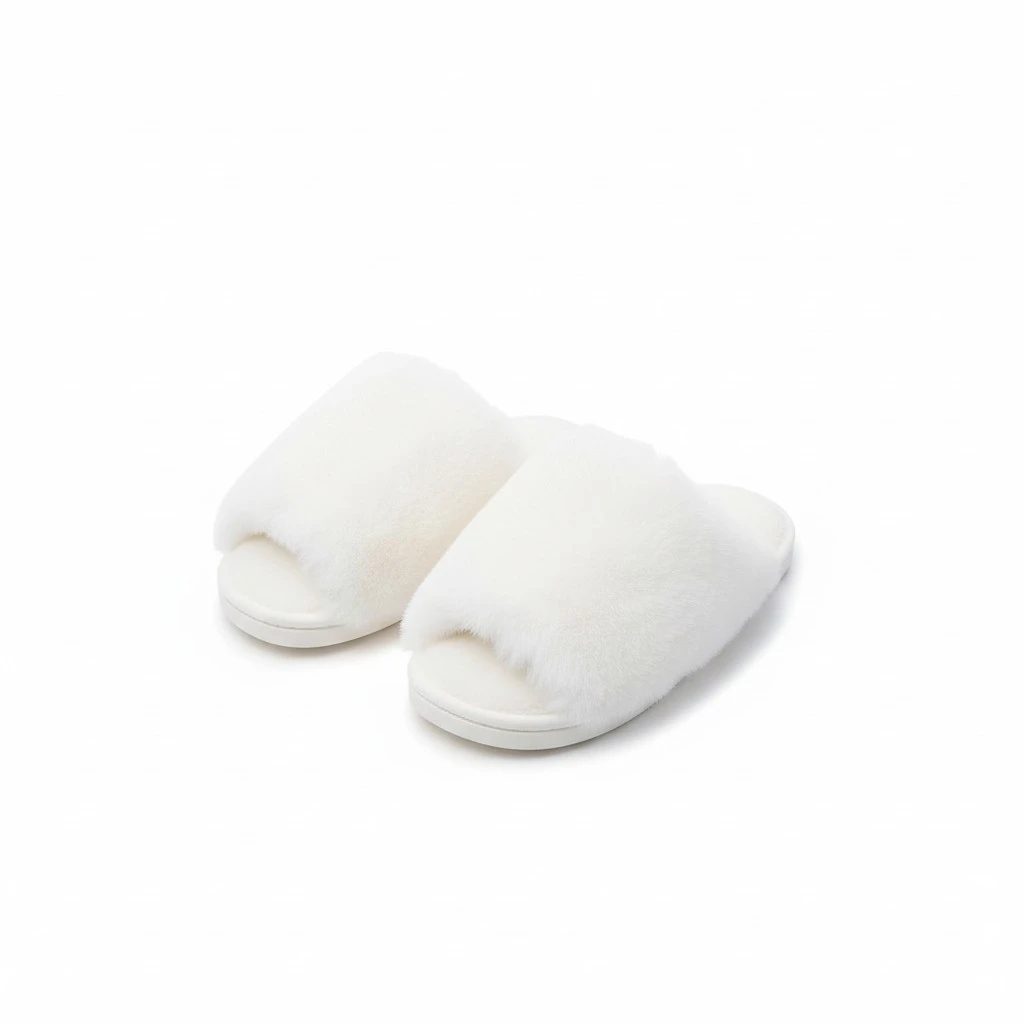 1 Pair Exquisite Warm Slippers Comfortable Winter Footwear Causal Home Slippers