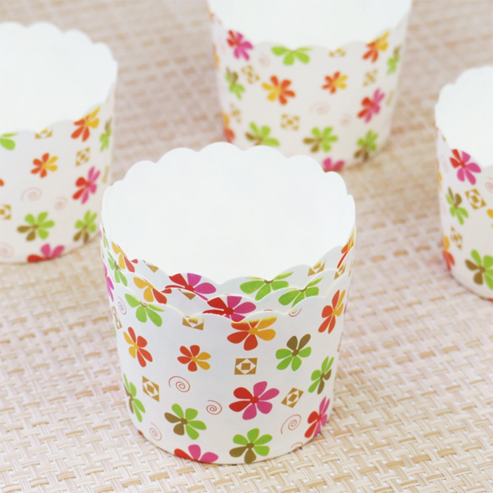 50 Pcs Cupcake Wrappers Liners Muffin Cases Cake Cup Party Favors  for DIY baking (Green)