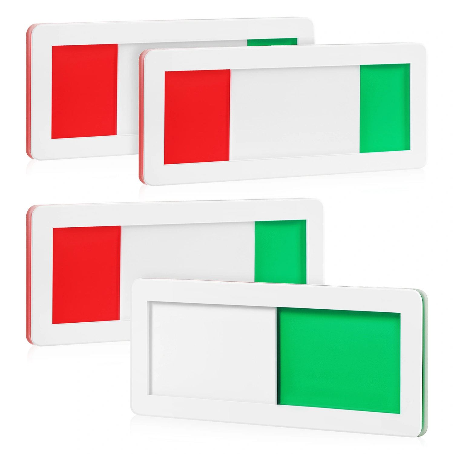 4 Pcs Meeting Room Signs Office Door Signs Practical Slide Door Signs Toilet Vacant Occupied Signs