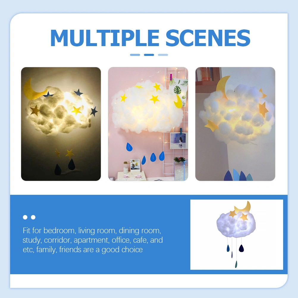 1 Set Cloud Light Led Cloud Floating Glow Cloud USB Handmade Decorative Lighting