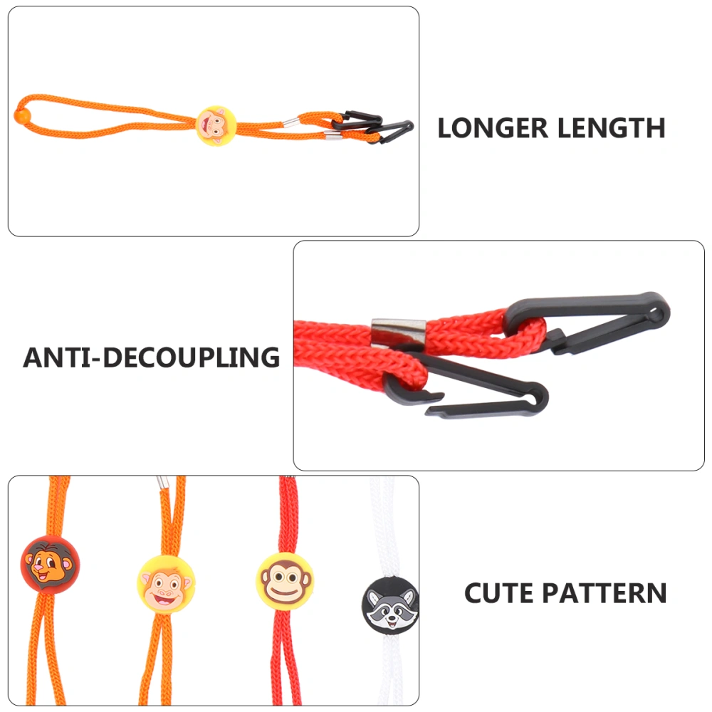 5Pcs Face Masks Lanyard Animal Design Masks Chain Anti-lost Mask Strap