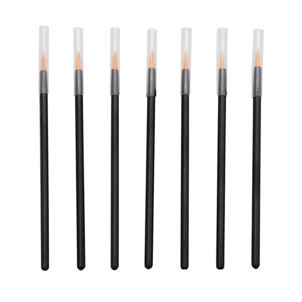 50pcs Disposable Slim Eyeliner Brush Eye Makeup Brush Applicator Makeup Eye Liner Wands Makeup Tool for Women (Black)