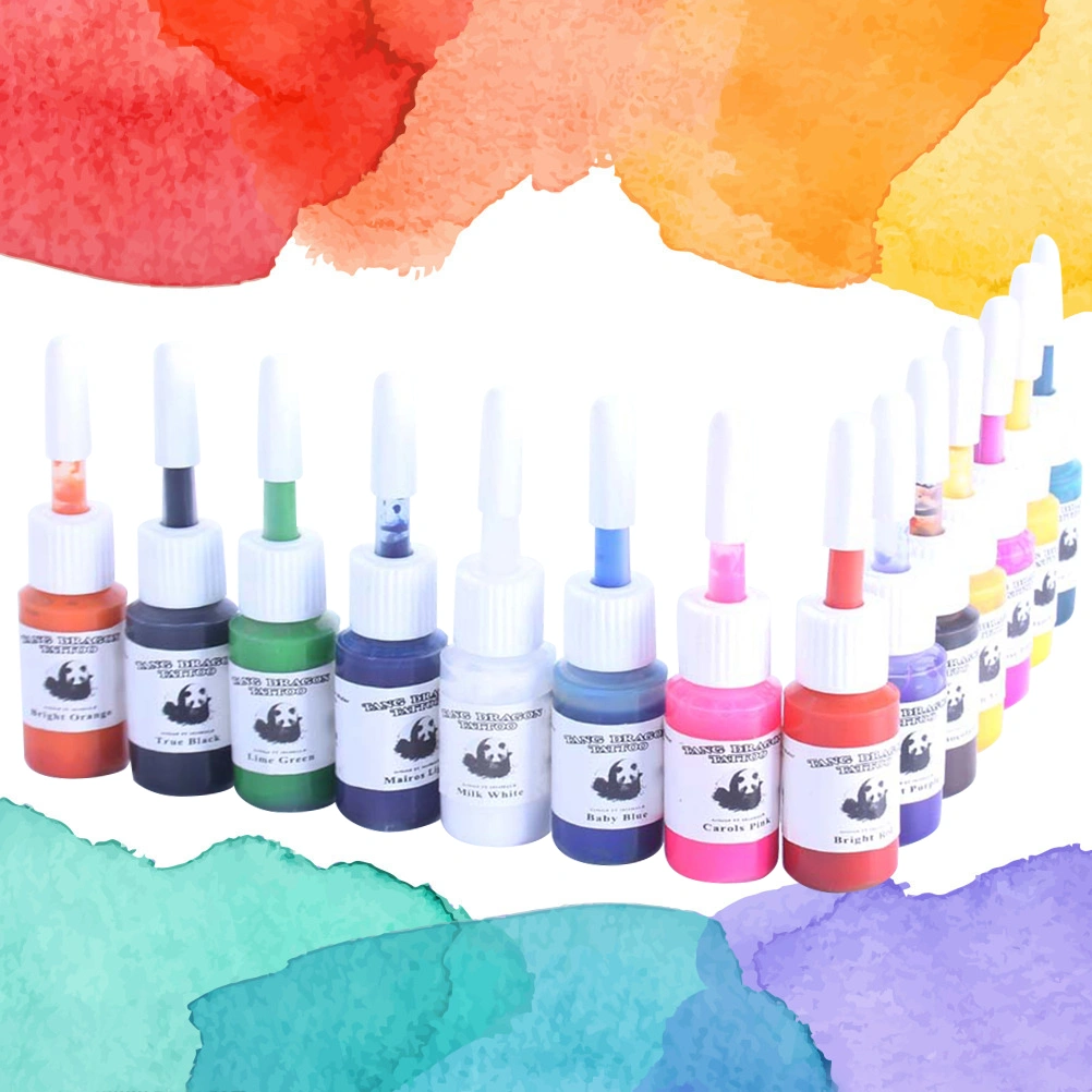 14pcs Safe Pigment Multi Colors Makeup Tattoos Ink Pigment for Body Professional Beauty Art Supplies