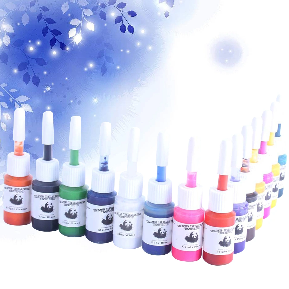 14pcs Safe Pigment Multi Colors Makeup Tattoos Ink Pigment for Body Professional Beauty Art Supplies