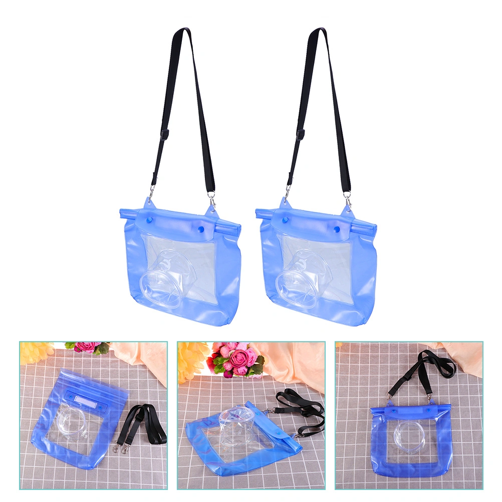 2pcs Waterproof Camera Bag Underwater Taking Photo Pouch Bag Underwater Housing Cases