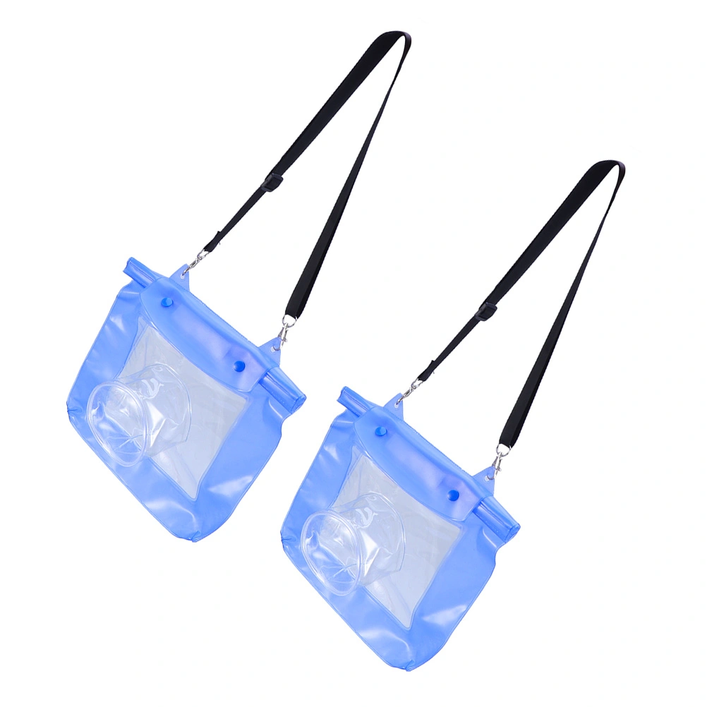 2pcs Waterproof Camera Bag Underwater Taking Photo Pouch Bag Underwater Housing Cases