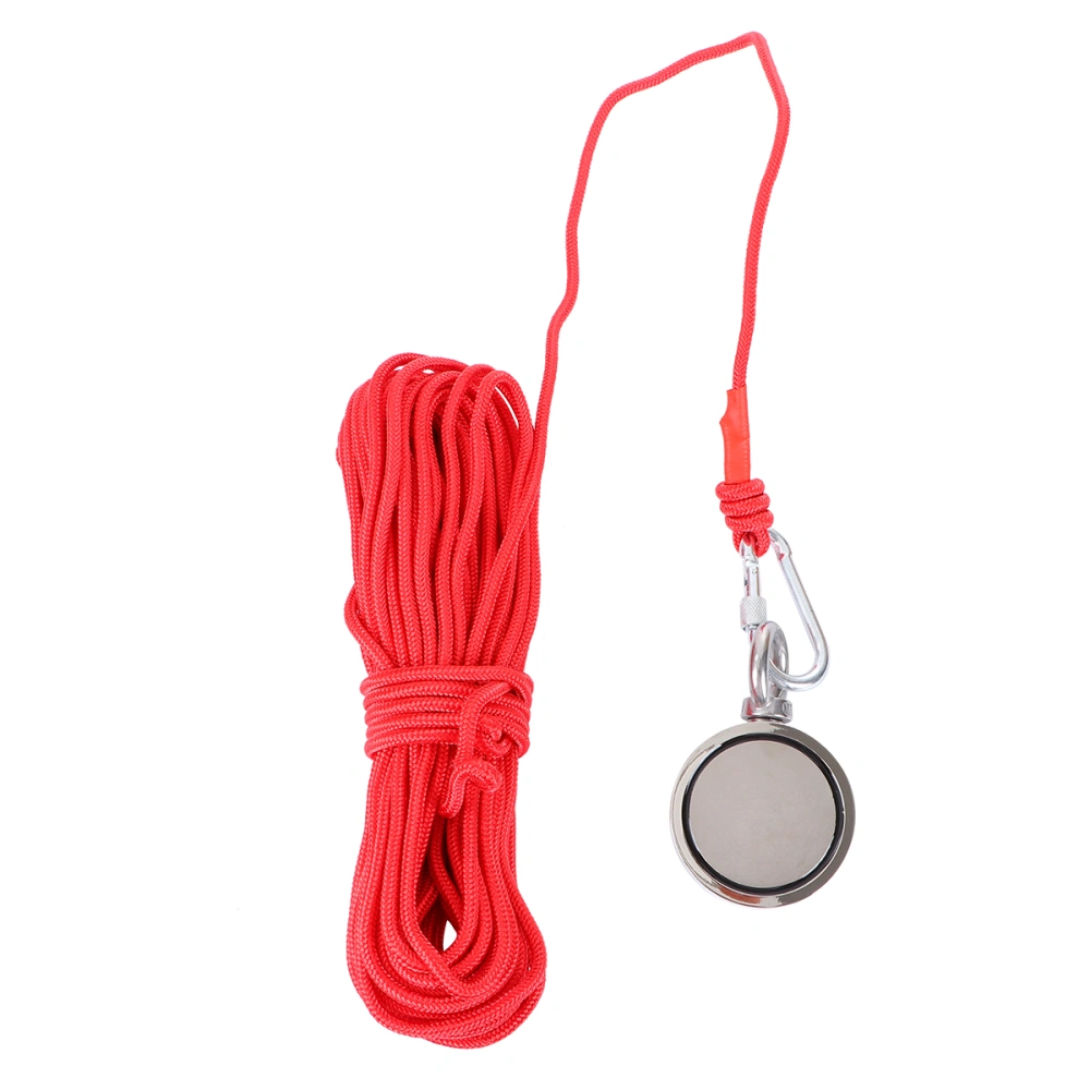 Practical Salvage Rope Ring Magnets Fishing Device Magnetic Sand Hitch Set Fishing Accessory (Pulling 500KG)