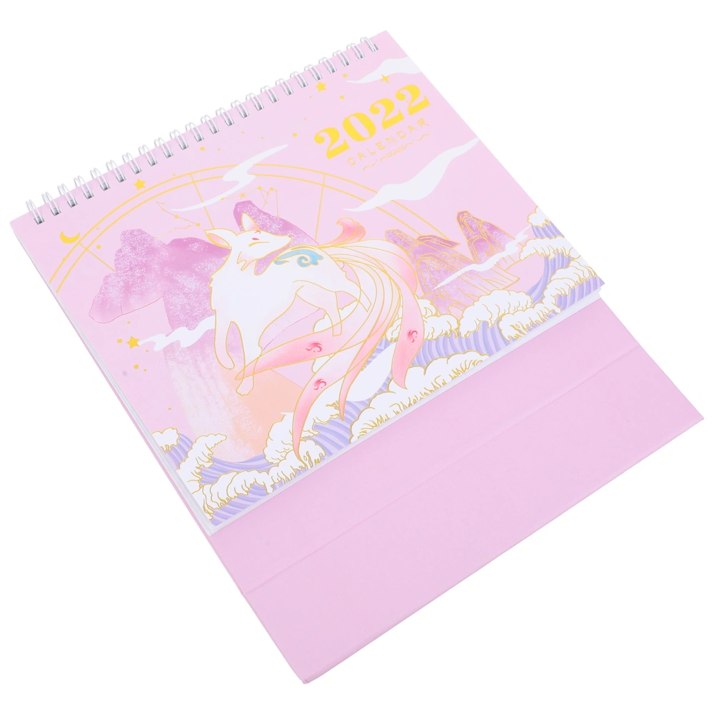 1Pc Mini 2022 Calendar Classical Paper Tabletop Calendar Office Desktop Calendar