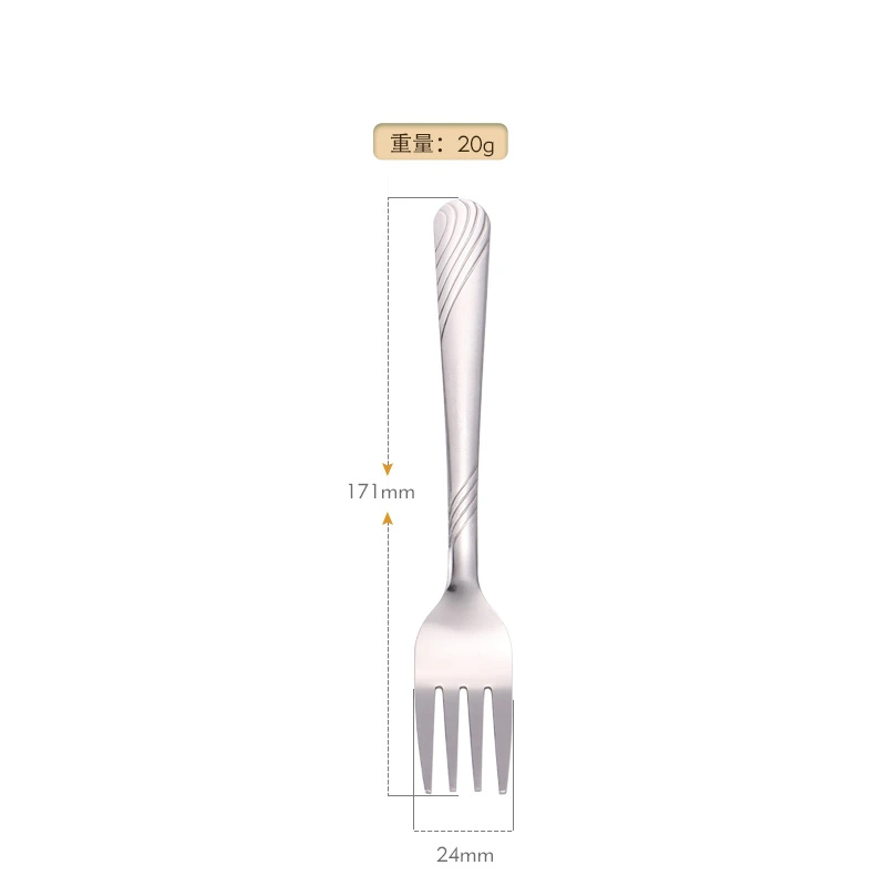 8pcs Reusable Stainless Steel Fork Western Restaurant Steak Fork Portable Dinnerware Flatware