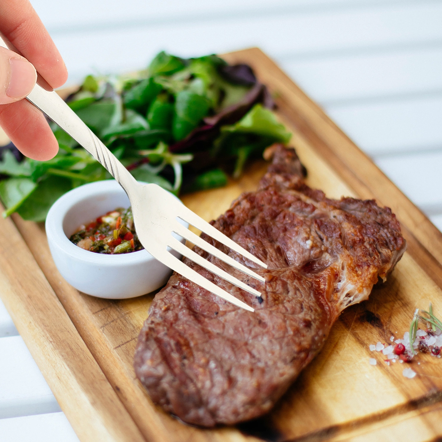 8pcs Reusable Stainless Steel Fork Western Restaurant Steak Fork Portable Dinnerware Flatware