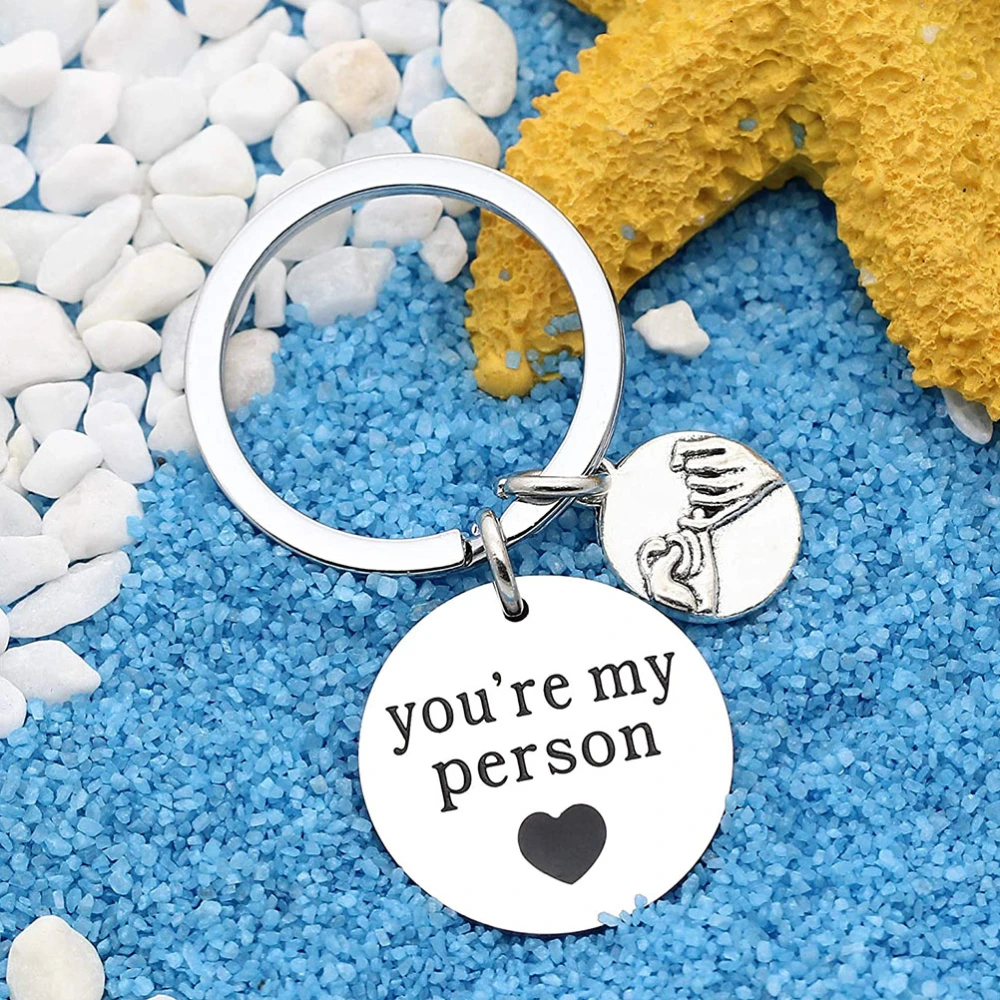 1 Pair Friendship Keychains Stylish Key Holder Creative Key Rings Key Ornament