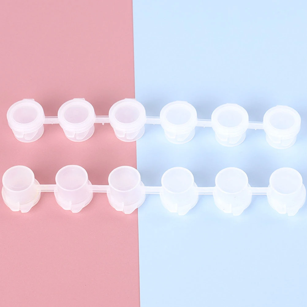 30Pcs Empty Paint Strips Paint Cup Pots Clear Storage Containers Painting Tool