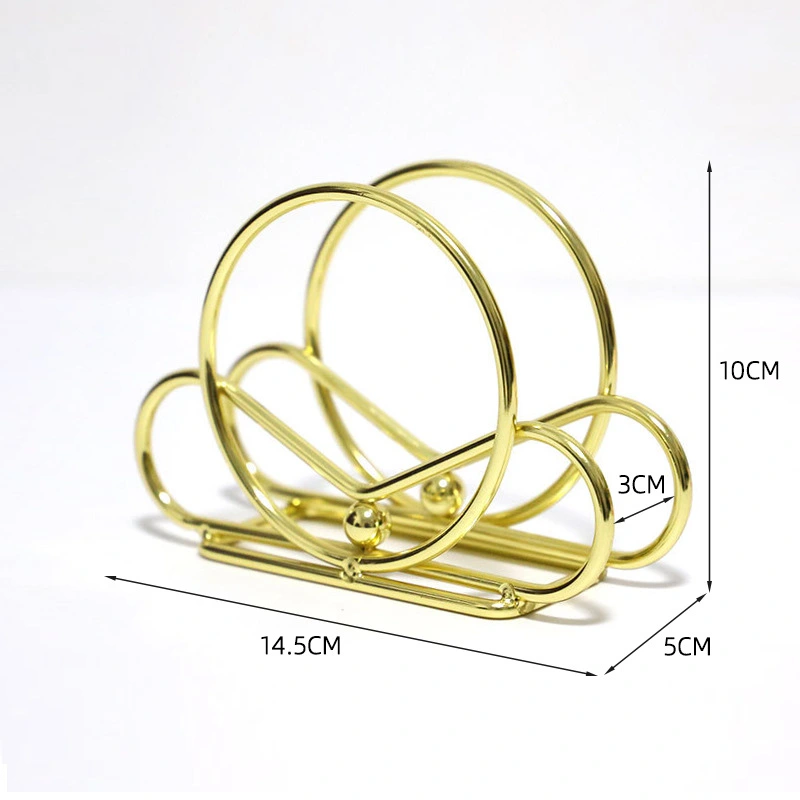 Hollow Metal Napkin Holder Napkin Stand Napkin Storage Rack Bar Restaurant Supply