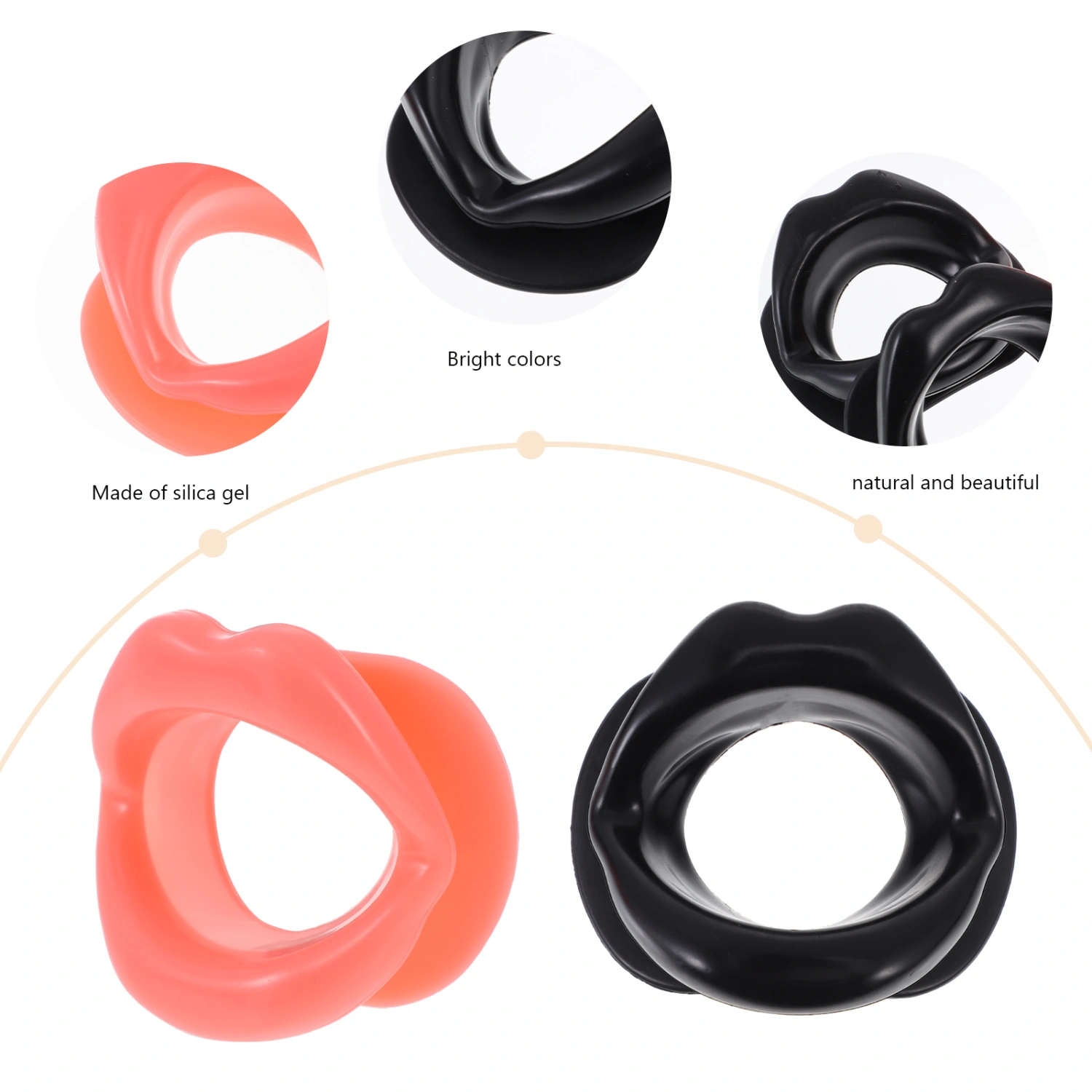 1 Set 4Pcs Face Slim Exercisers Practical Mouth Tighteners (Assorted Color)