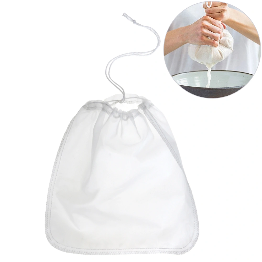 BESTOMZ 200μm Nut Milk Bag Reusable Almond Milk Bags - Commercial Food Grade Fine Nylon Mesh Food Strainer & Cheese Maker Coffee & Tea Filter