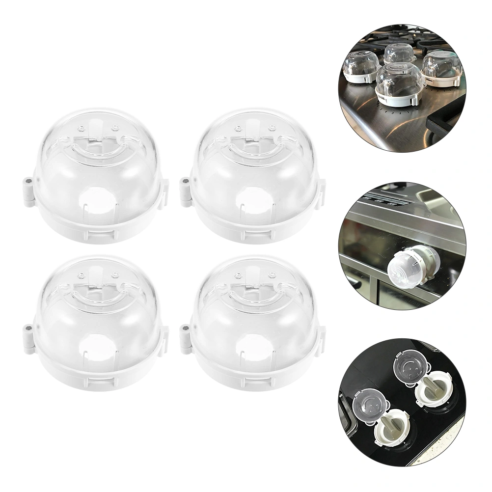 4pcs Gas Stove Knob Covers Child Safety Guard Switch Cover Practical Stove Guard