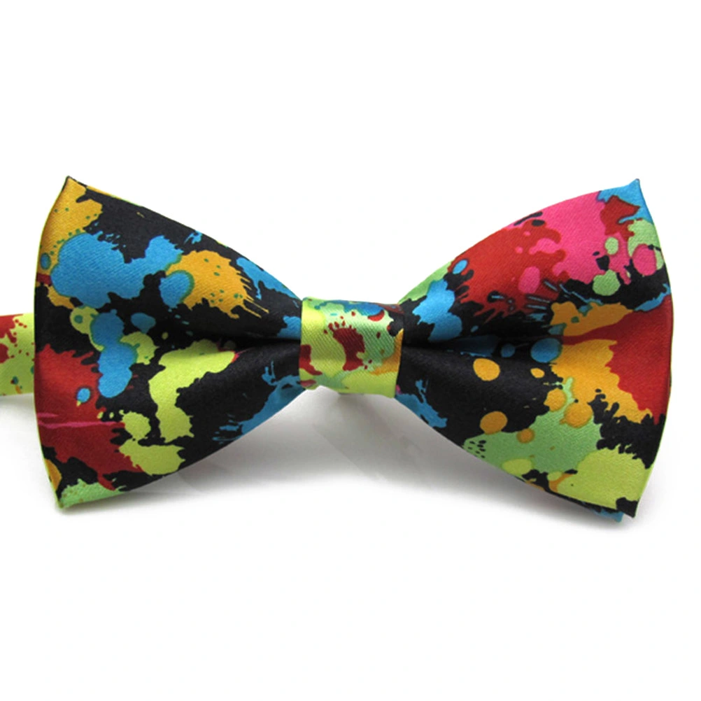 Men Adjustable Colorful Bow Ties Wedding Party Essentials (Multicolor)