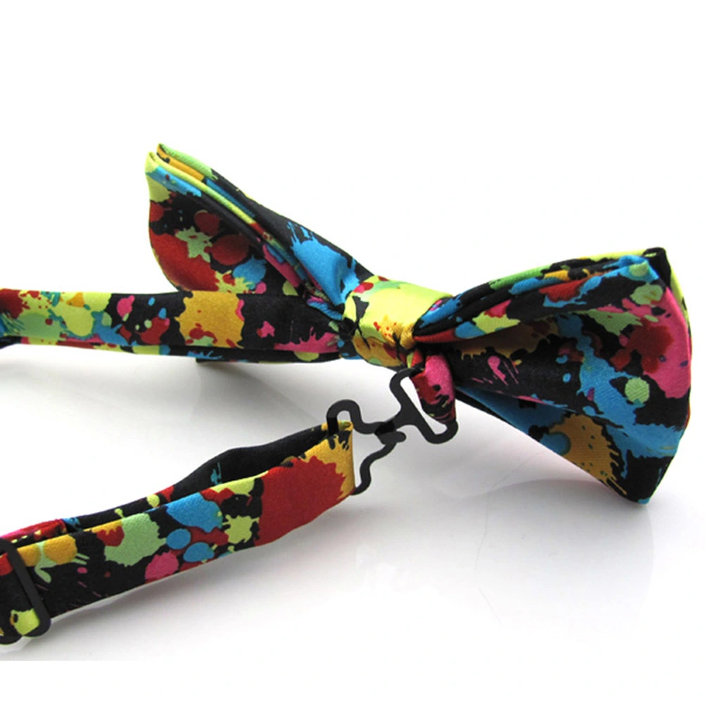 Men Adjustable Colorful Bow Ties Wedding Party Essentials (Multicolor)