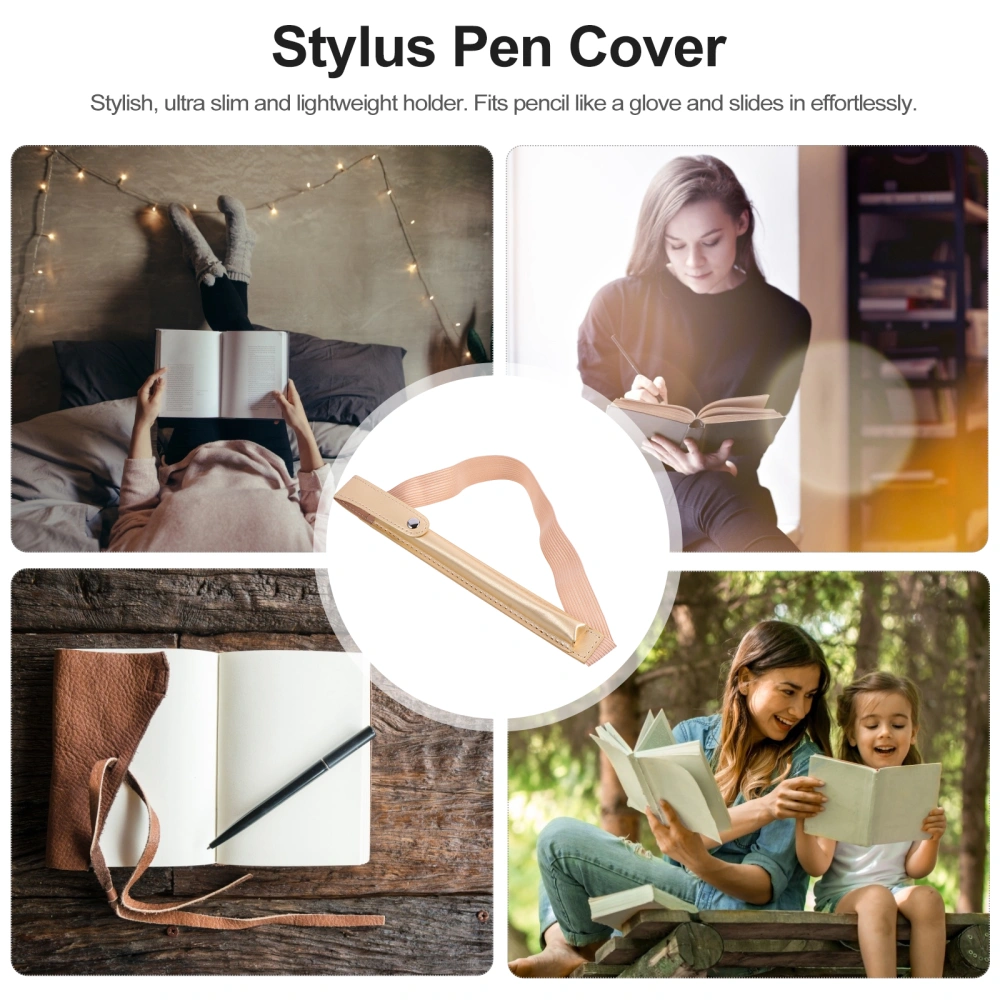 Stylus Pen Cover Pencil Holder Leather Cover Compatible for Apple Pencil