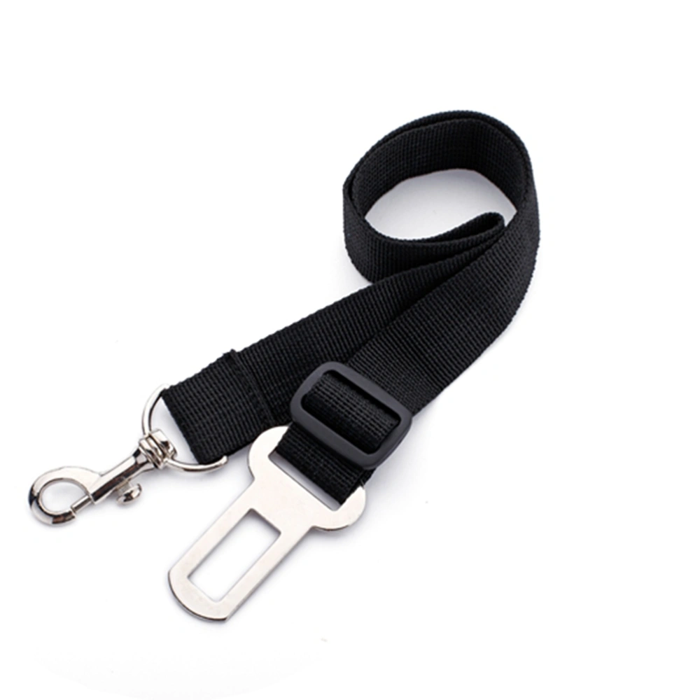 Adjustable Pet Dog Seat Belt Safety Harness for Car Vehicle - Size M (Black)