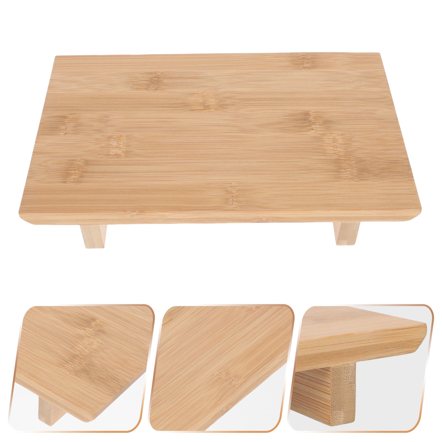 1PC Bamboo Sushi Storage Holder Sushi Plate Bamboo Dessert Plate Food Dish