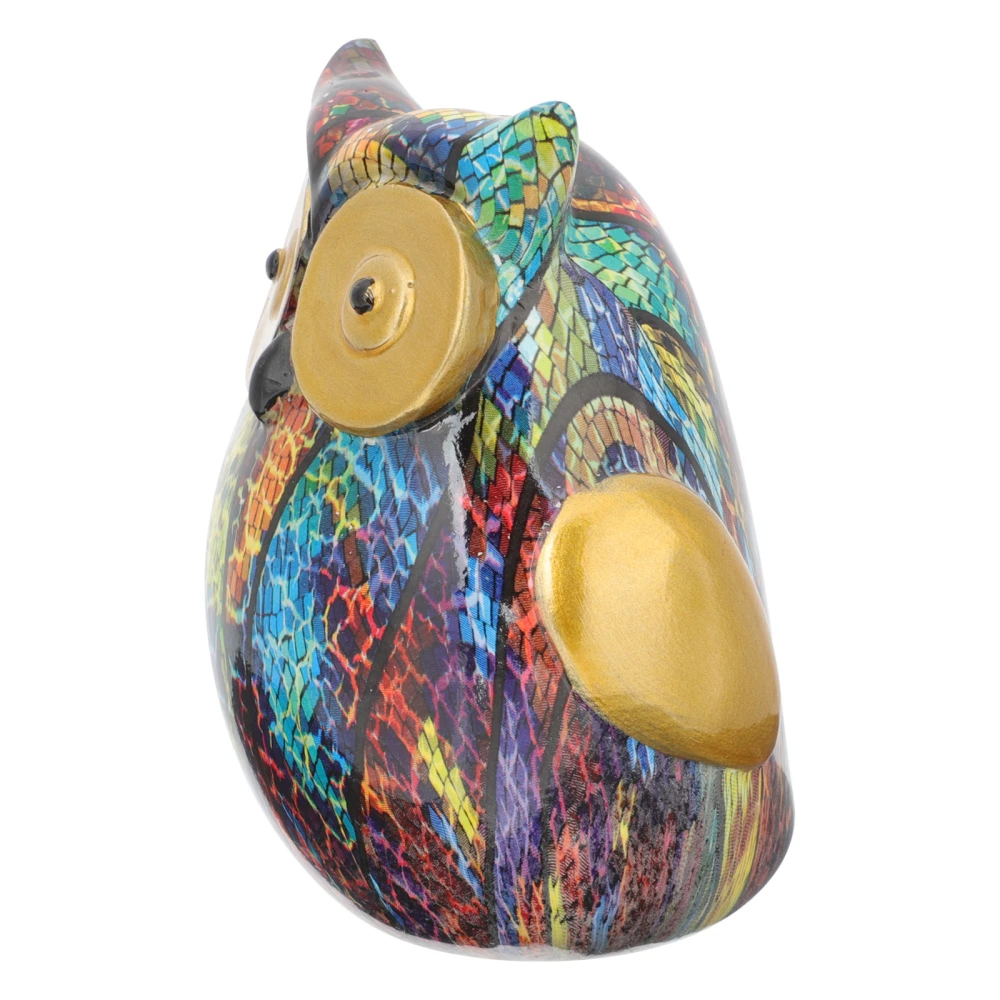 Resin Owl Adornment Cartoon Owl Statue Ornament Creative Tabletop Decor