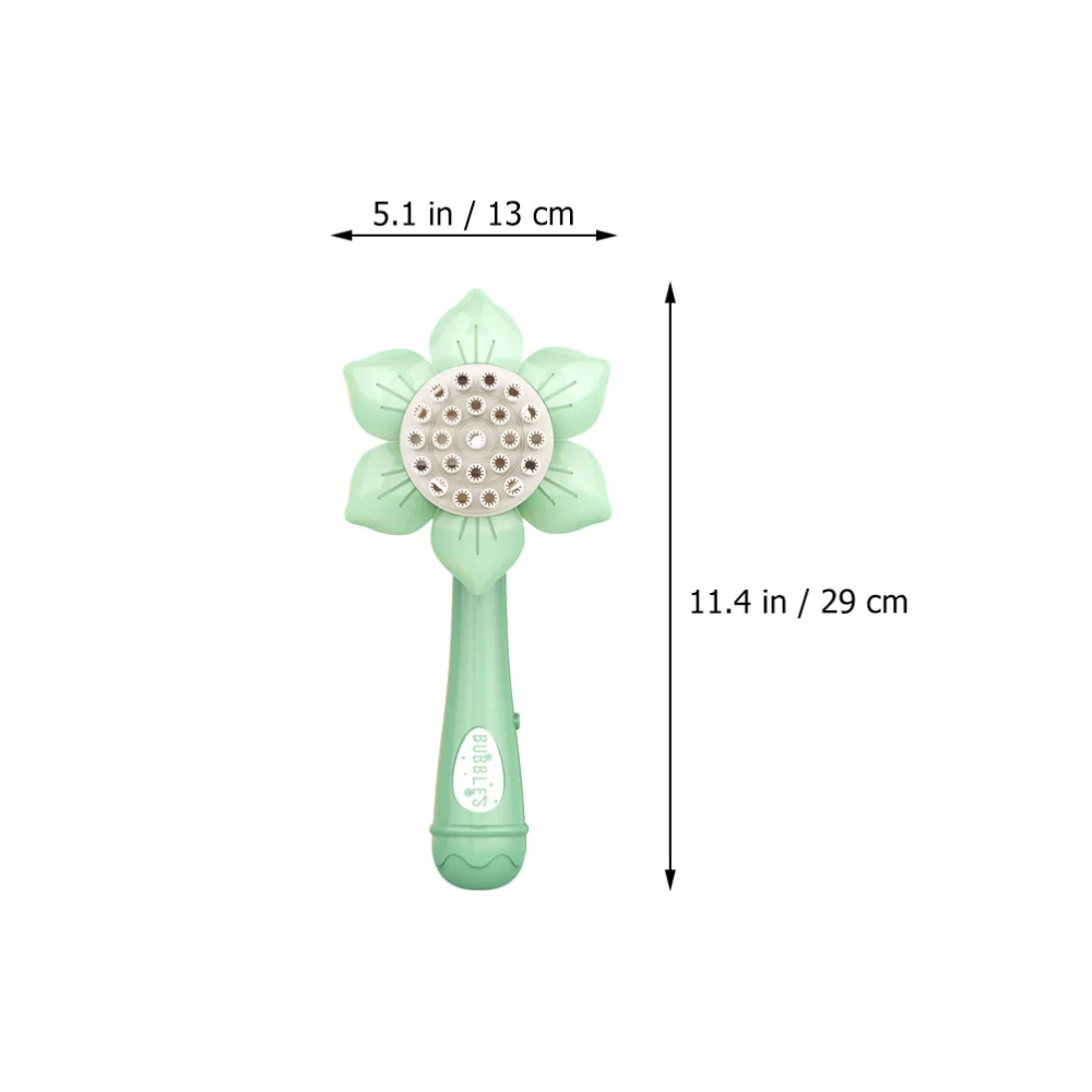 Sunflower Shape Bubble Machine Toy Portable Bubble Wand Toy Electric Bubble Blower Toy