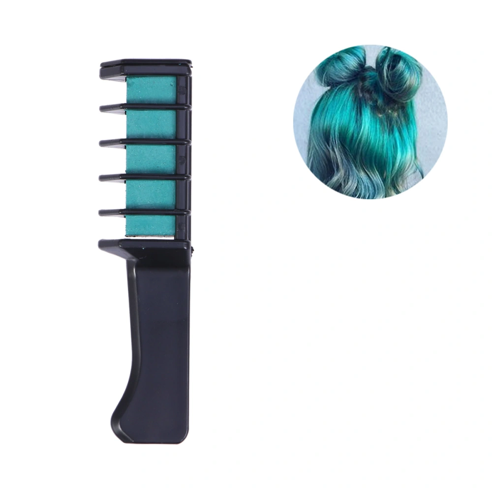 One-time Temporary Hair Comb Washable Temporary Hair Dye Rainbow Hair Color for Women Teens Girls(Green)