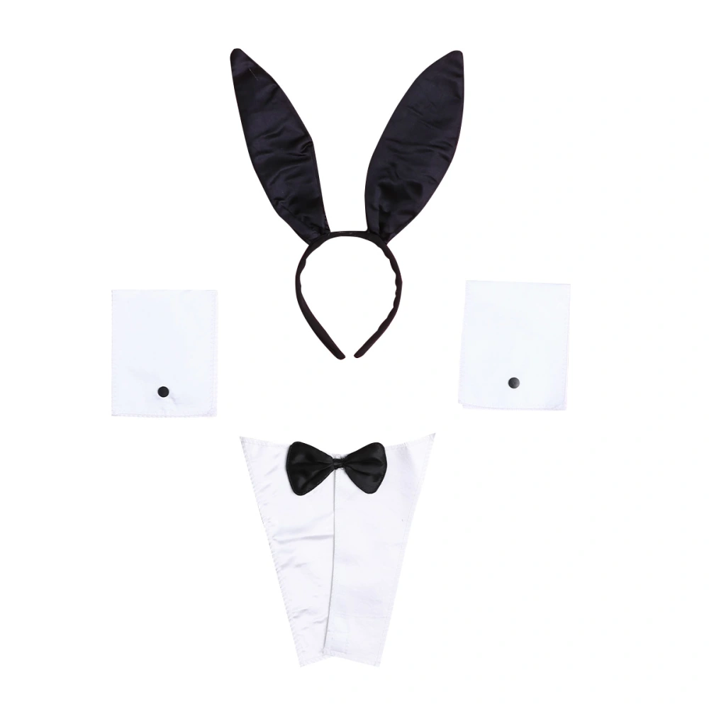 Bunny Rabbit Costume Kit for Kids Adult Halloween Easter Dress Up Cosplay Accessories Set