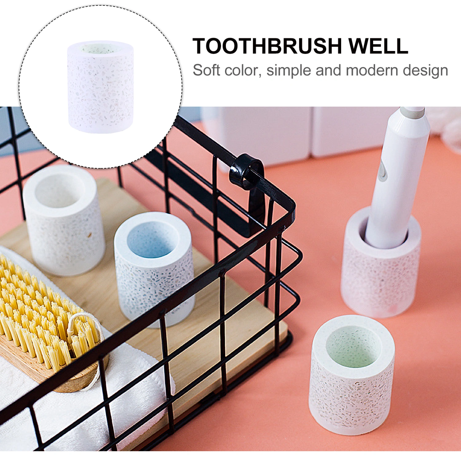 1 Pc Diatomite Toothbrush Holder Practical Water Absorption Toothbrush Stand