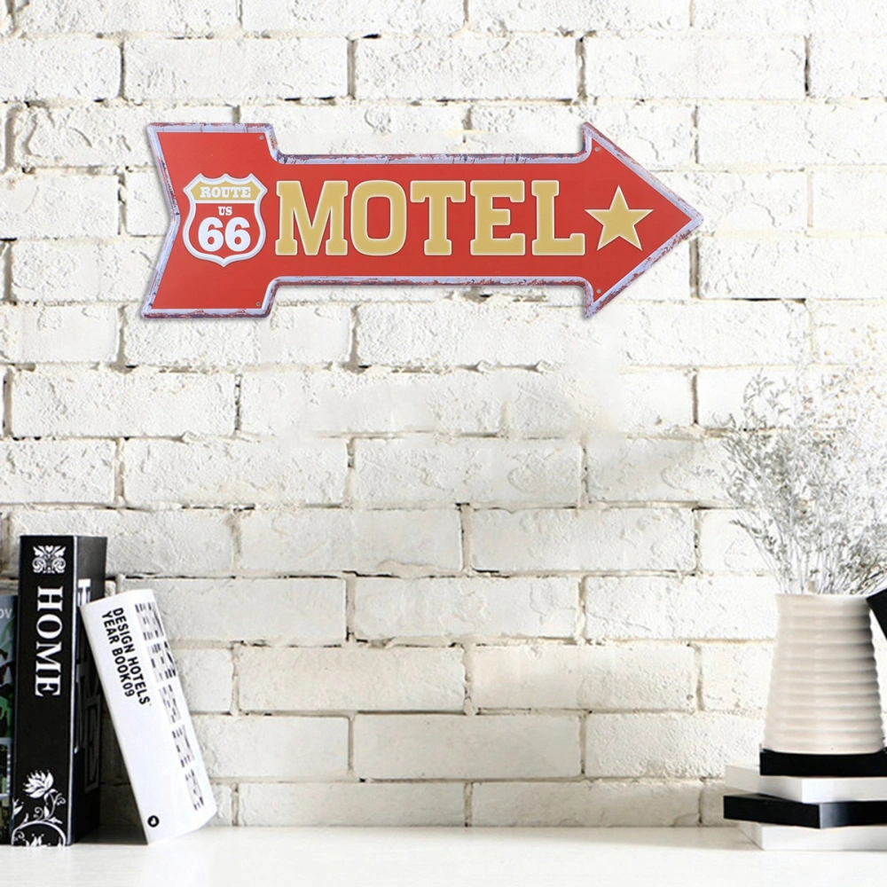 Creative Occident Retro Indicator Tag Iron Art Exit Nameplate for Supermarket Hospital Bar Decoration