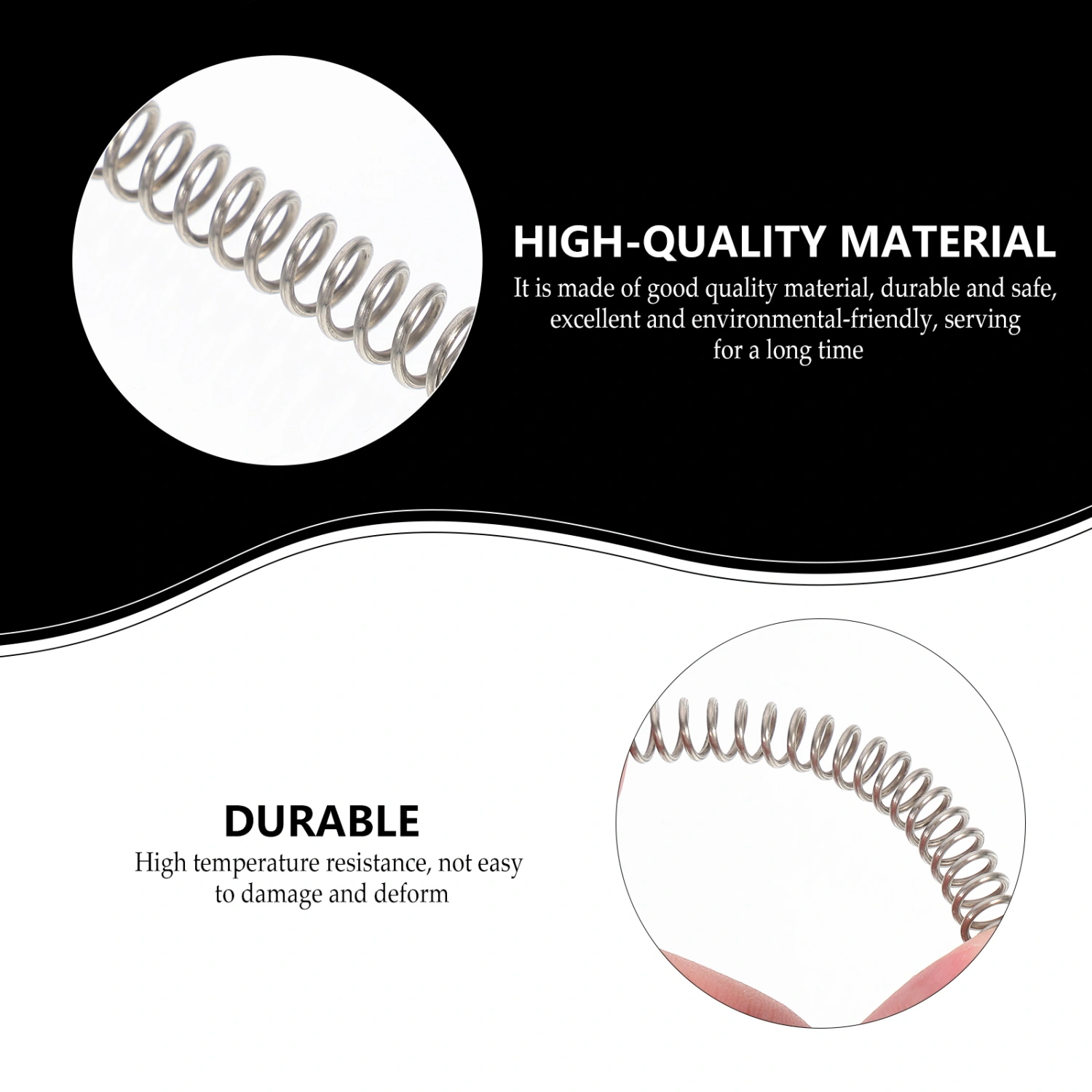 1Pc Round Wire Spiral Spring Telescopic Spring Practical Stainless Steel Spring