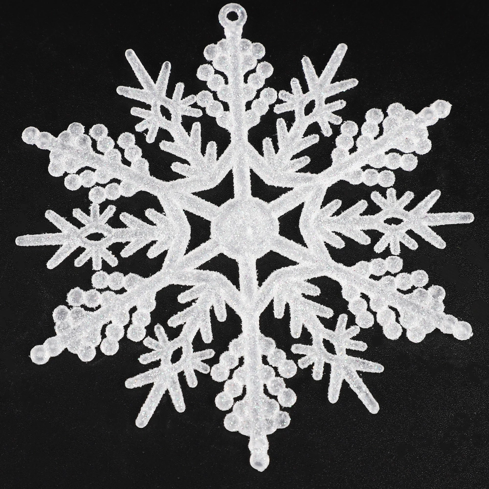 12pcs Xmas Decorative Snowflakes Xmas Snowflake Xmas Tree Pendants Home Decor